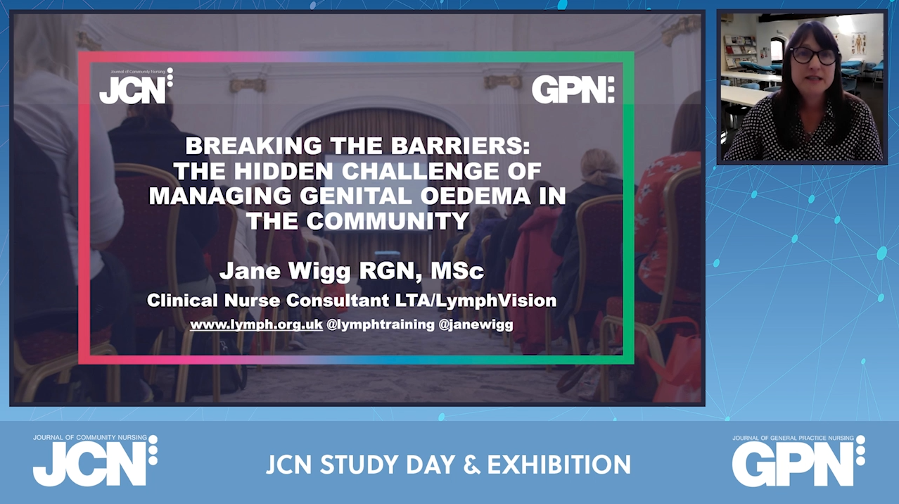 Breaking barriers - the hidden challenges of managing genital oedema in the community  (JCN Roadshows 2022)