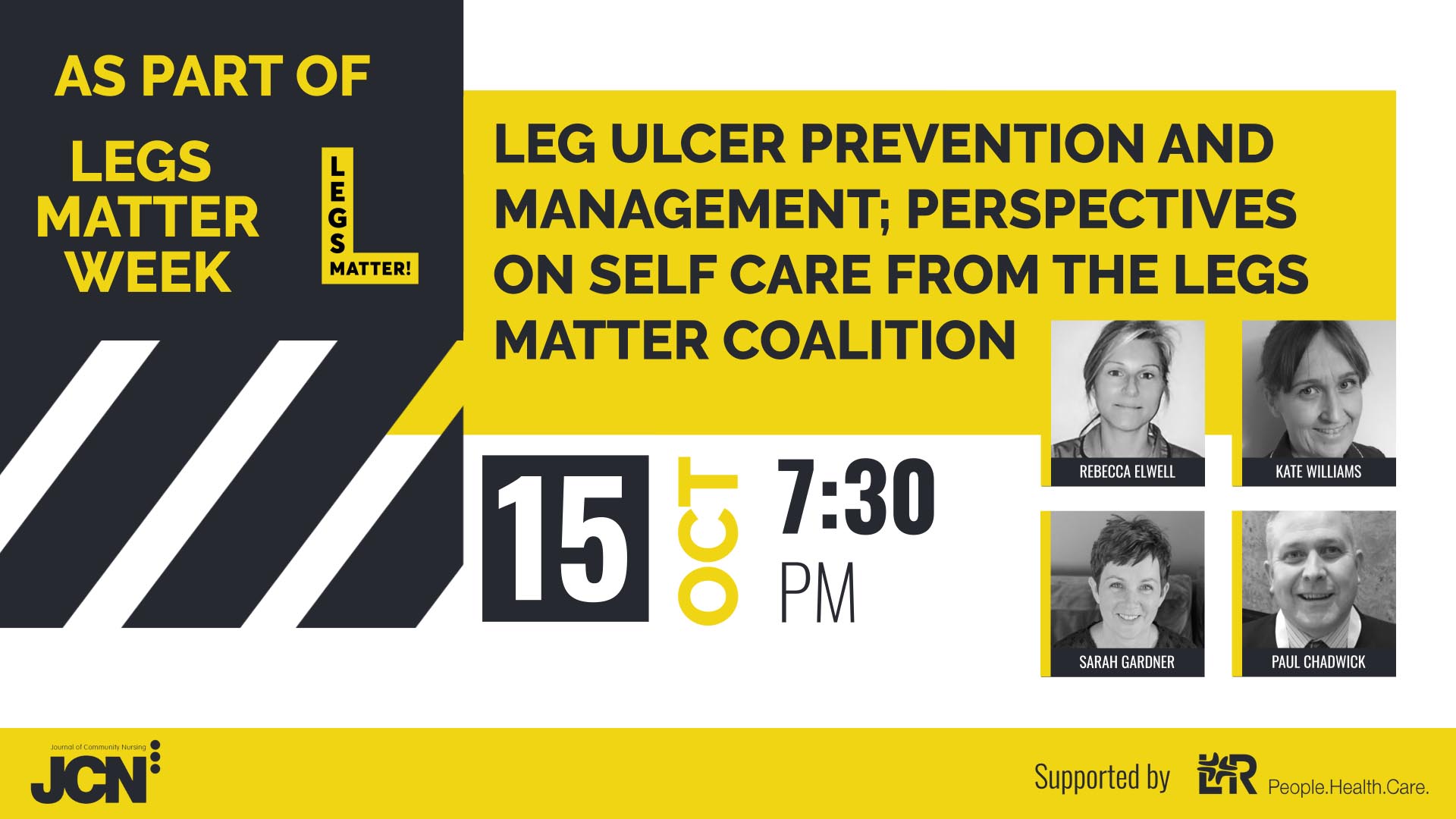 Facebook Live: Leg Ulcer prevention and management; perspectives on self care from the Legs Matter Coalition