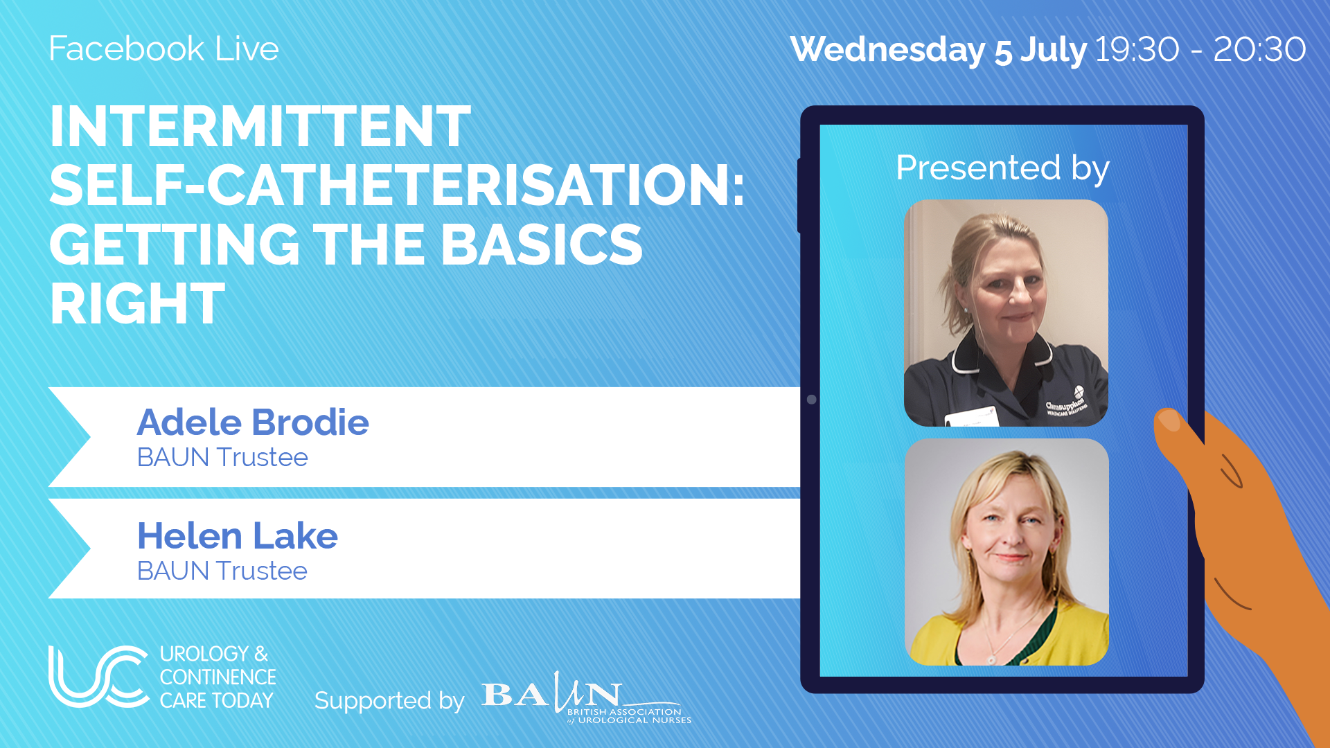 Facebook Live : Intermittent self-catheterisation:  getting the basics right