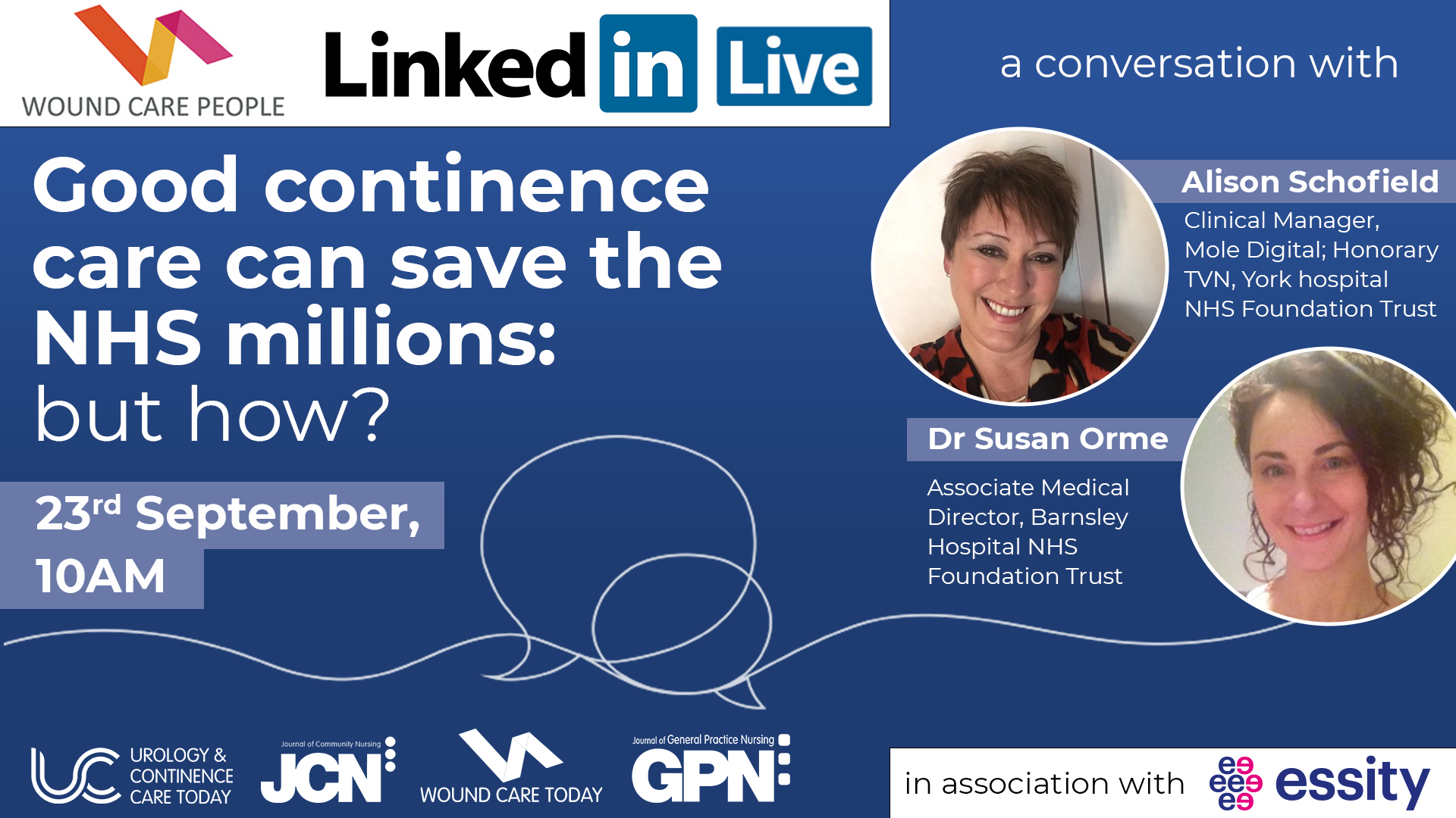 LinkedIn Live - Good continence care can save the NHS millions: But how?