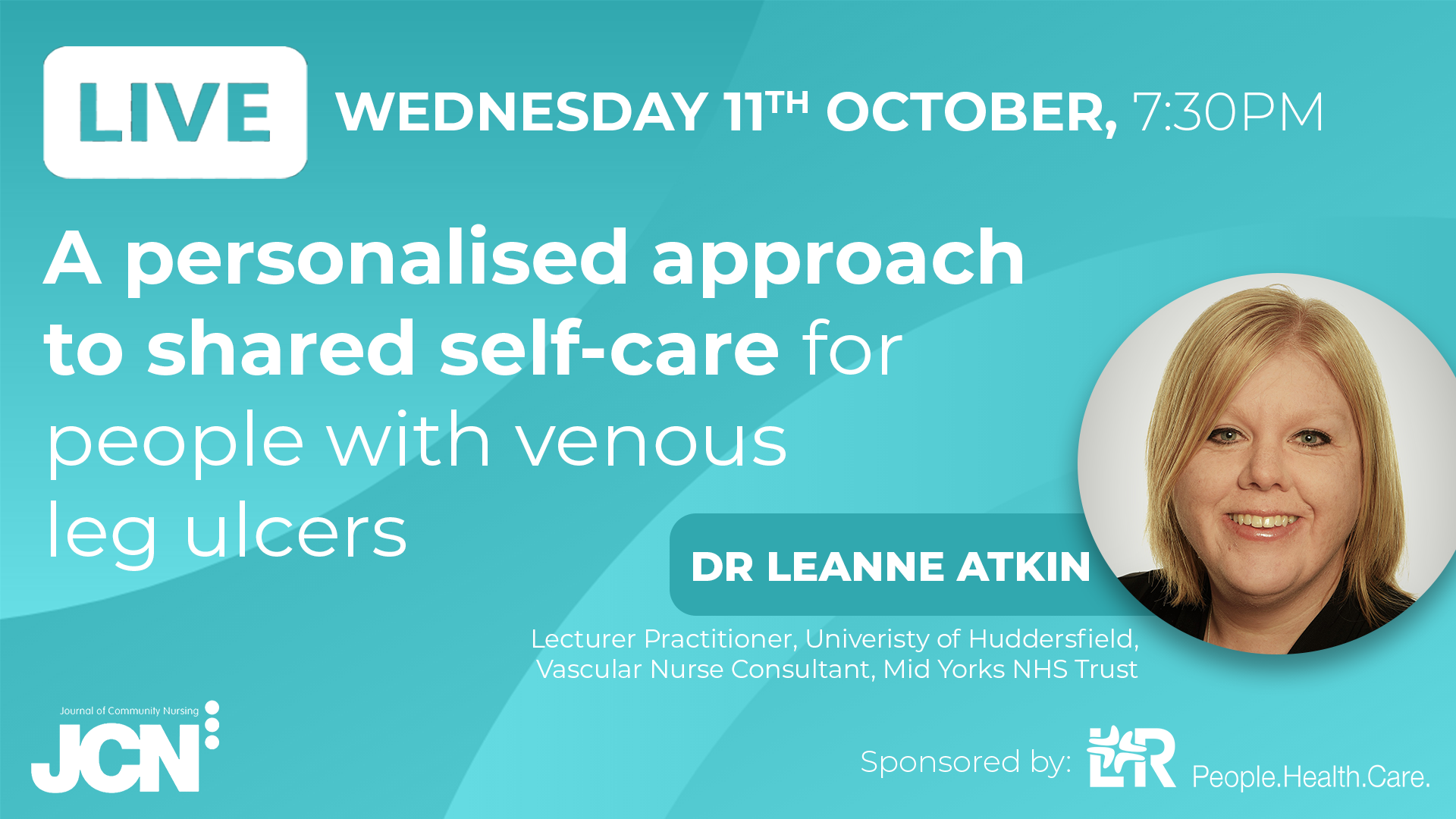 Facebook Live: A personalised approach to shared self-care for people with venous leg ulcers