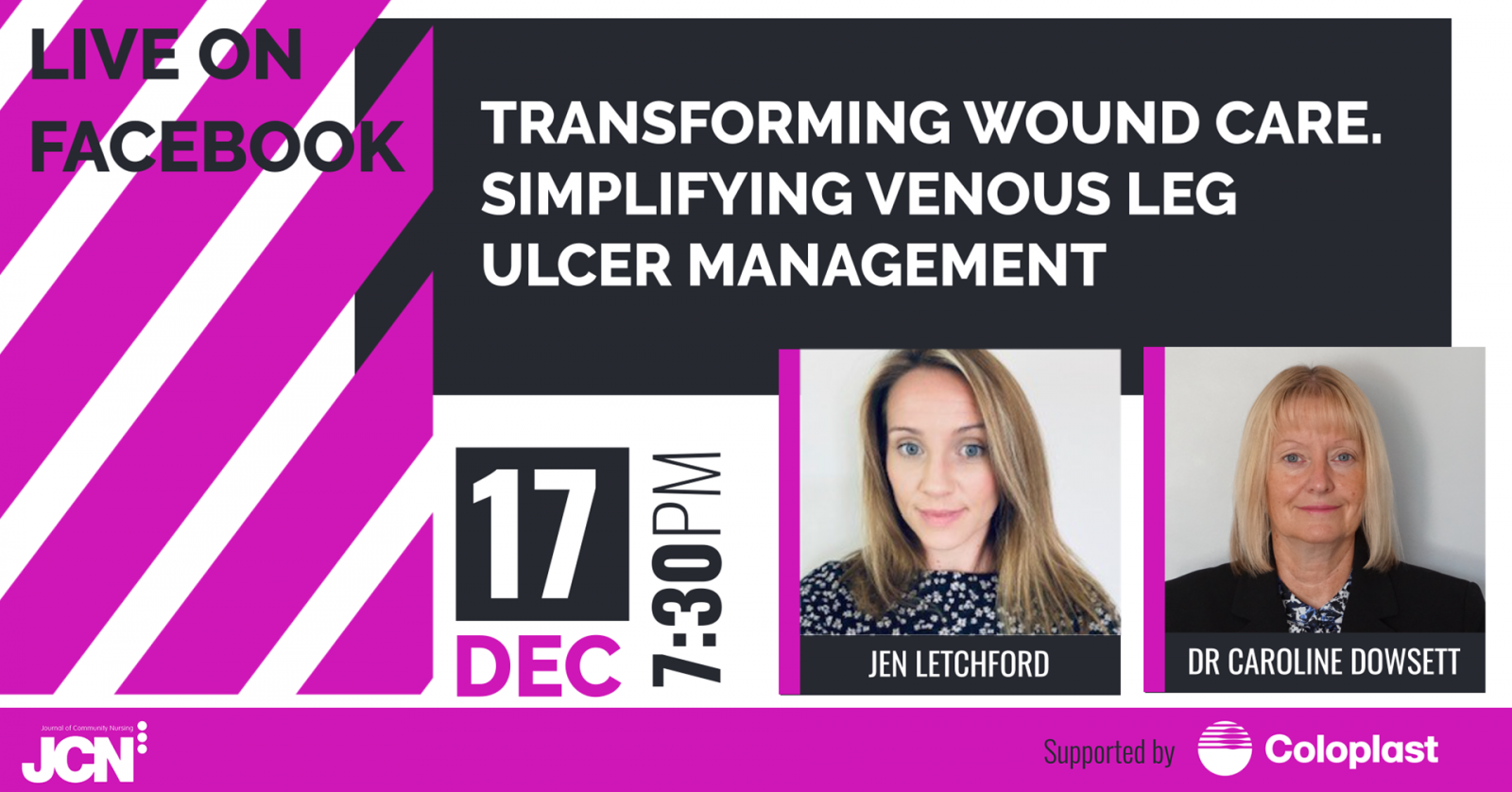 Resource image for: Facebook Live: Transforming wound care. Simplifying venous leg ulcer management - Slides