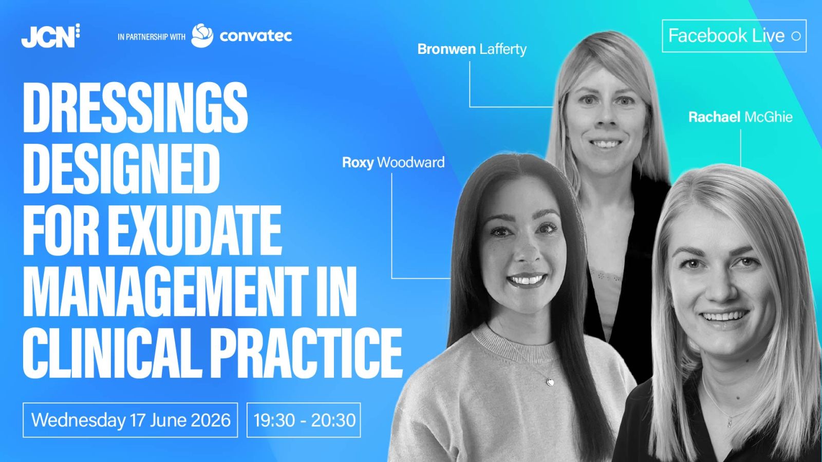 Facebook Live: Dressings designed for exudate management in clinical practice - VIDEO
