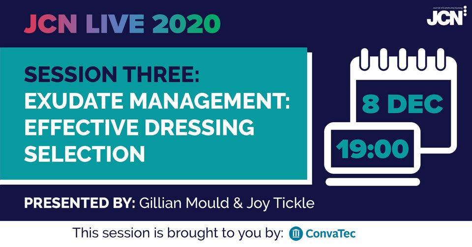 Resource image for: JCN Live 2020: Exudate management - effective dressing selection - Slides