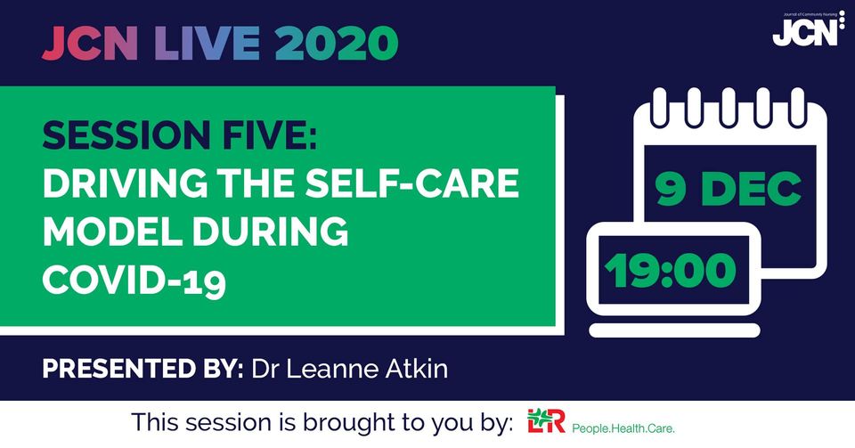 Resource image for: JCN Live 2020: Driving the self-care model during Covid-19 - Slides