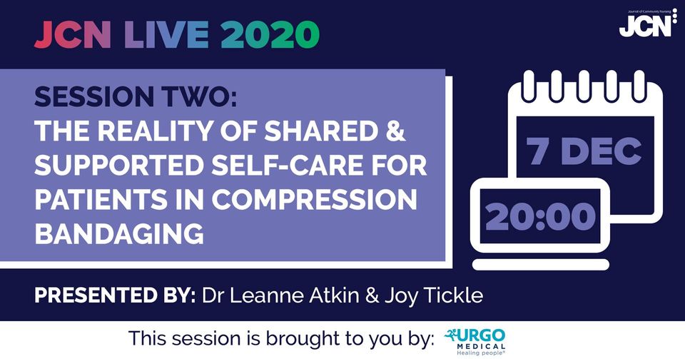 Resource image for: JCN Live 2020 - The reality of shared supported self-care for patients in compression bandaging - Slides