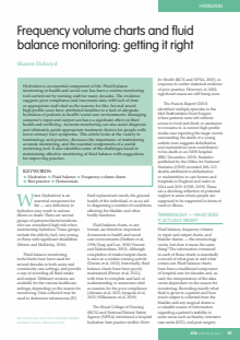 Frequency volume charts and fluid balance monitoring: getting it right