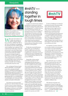 #mhTV - standing together in tough times