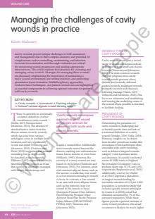 Managing the challenges of cavity wounds in practice