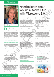 Need to learn about  wounds? Make it fun with Microworld 3.0