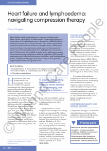Heart failure and lymphoedema: navigating compression therapy