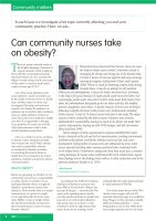 Journal of Community Nursing (JCN)