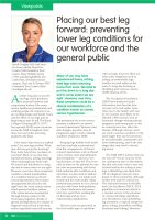 Placing our best leg forward: preventing lower leg conditions for our workforce and the general public