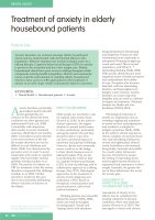 Treatment of anxiety in elderly housebound patients