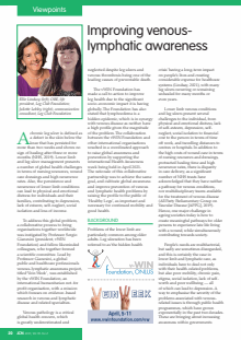 Improving venous lymphatic awareness