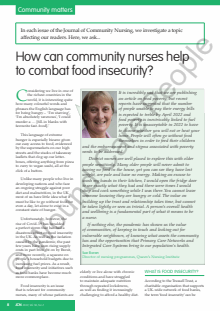 Journal of Community Nursing (JCN)