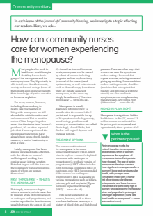 Journal of Community Nursing (JCN)