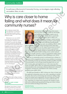 Journal of Community Nursing (JCN)