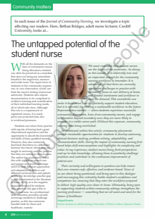 The untapped potential of the student nurse