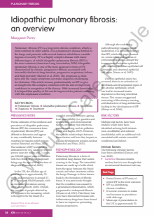 Idiopathic pulmonary fibrosis: an overview