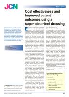 Cost effectiveness and improved patient outcomes using a super-absorbent dressing