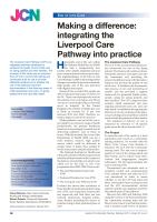 Making a difference: integrating the Liverpool Care Pathway into practice