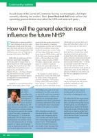 How will the general election result influence the future NHS?