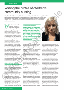 Journal of Community Nursing (JCN)