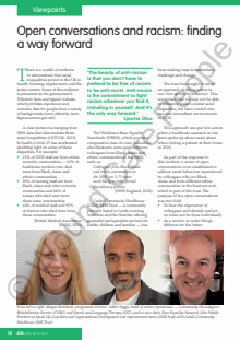 Open conversations and racism: finding a way forward