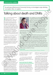 Journal of Community Nursing (JCN)