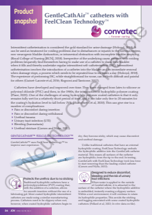 Product snapshot: GentleCathAir™ catheters with FeelClean Technology