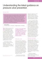 Understanding the latest guidance on pressure ulcer prevention