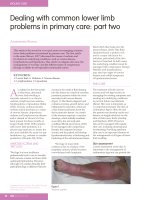 Dealing with common lower limb problems in primary care: part two