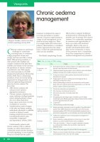Chronic oedema management