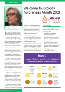 Welcome to Urology Awareness Month 2021