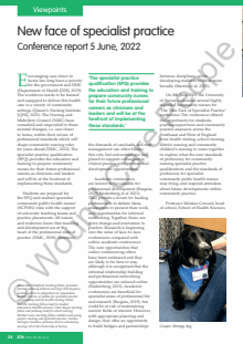 Journal of Community Nursing (JCN)