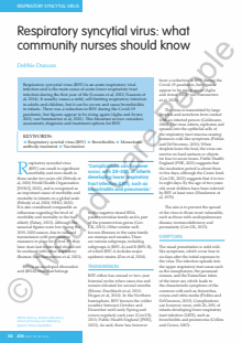 Journal of Community Nursing (JCN)