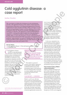 Cold agglutinin disease: a case report
