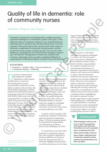 Journal of Community Nursing (JCN)