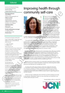 Journal of Community Nursing (JCN)