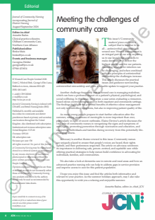 Journal of Community Nursing (JCN)