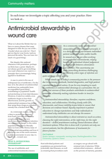 Antimicrobial stewardship in wound care