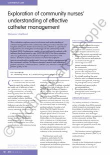 Journal of Community Nursing (JCN)