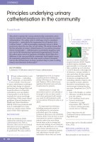 Principles underlying urinary catheterisation in the community