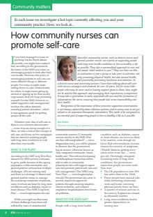 Journal of Community Nursing (JCN)