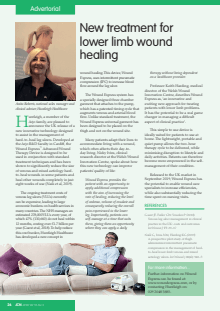 New treatment for lower limb wound healing