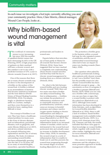 Why biofilm-based wound management is vital