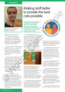Making stuff better to provide the best care possible
