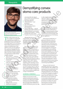 Demystifying convex stoma care products