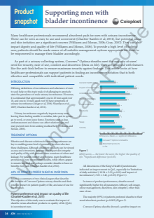 Product snapshot — Supporting men with bladder incontinence